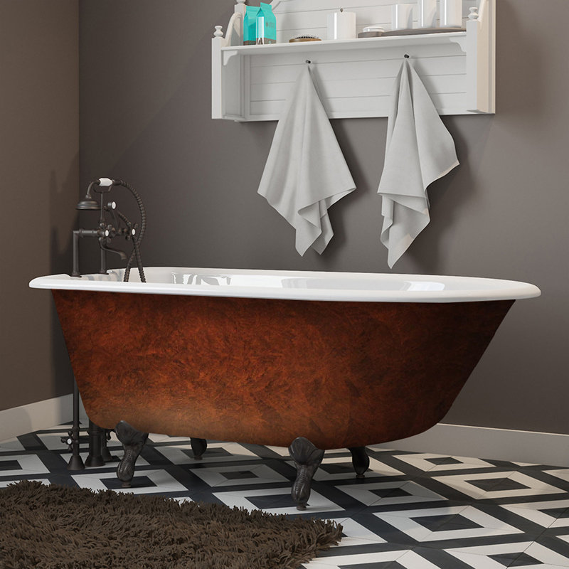 Cambridge Plumbing 55" x 30" Clawfoot Soaking Bathtub Wayfair
